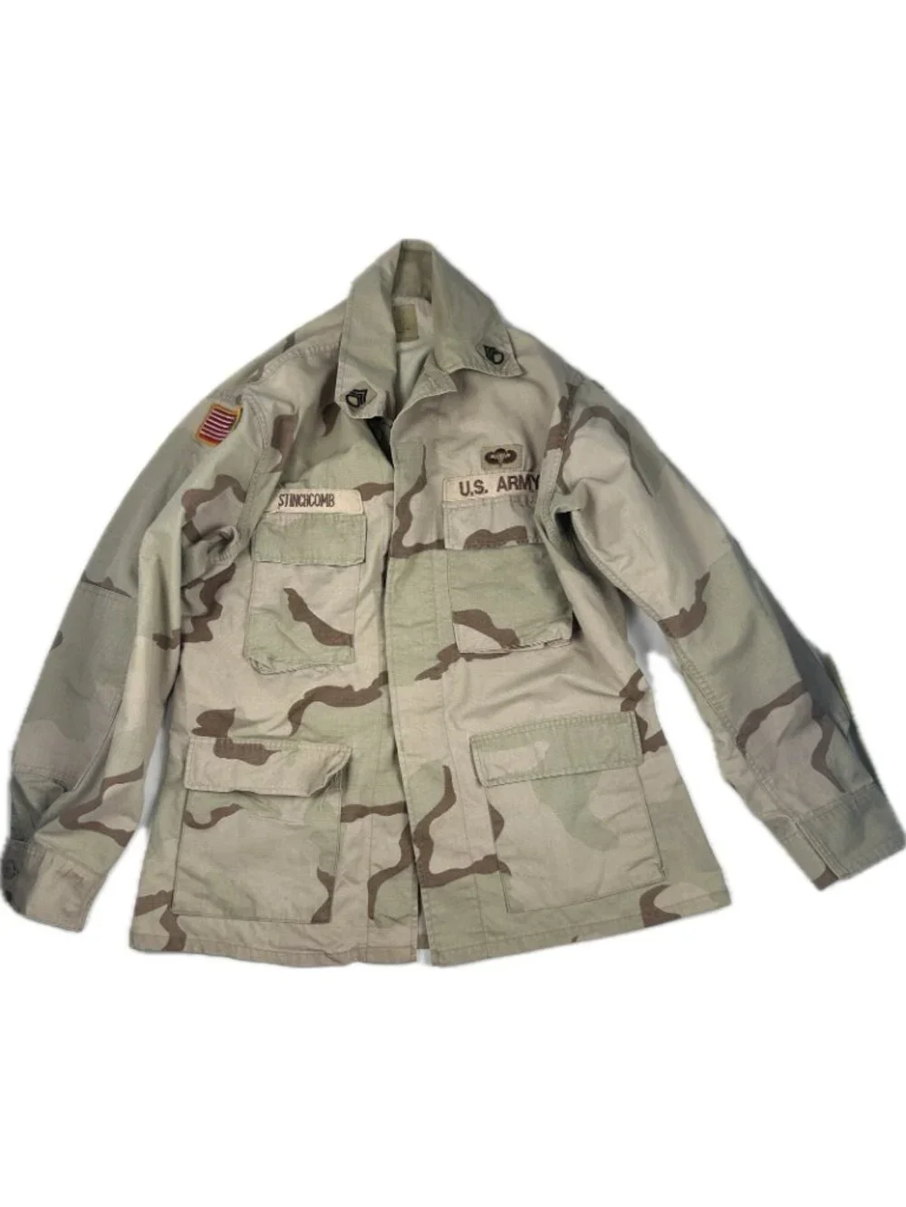 Vintage US Army DCU Camo Coat Men Medium Reg Desert Camoflauge Infantry